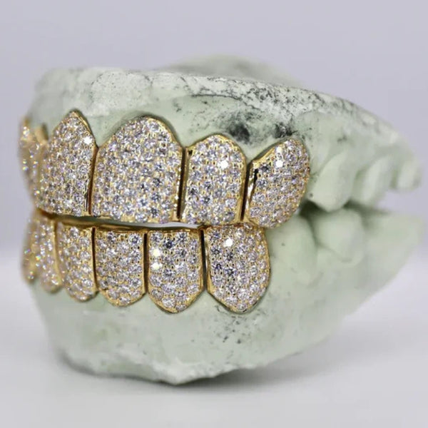 Moissanite Diamond Iced Out Grillz For Men's