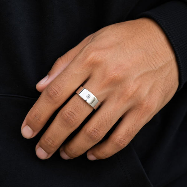 Lab Grown Diamond Round Cut Wedding Band For Men