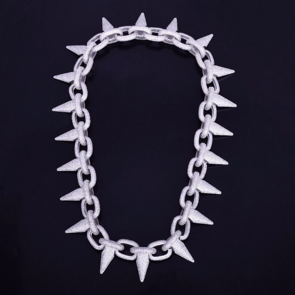 Men's Wear Round Cut Iced Out Lab Grown Diamond Chain