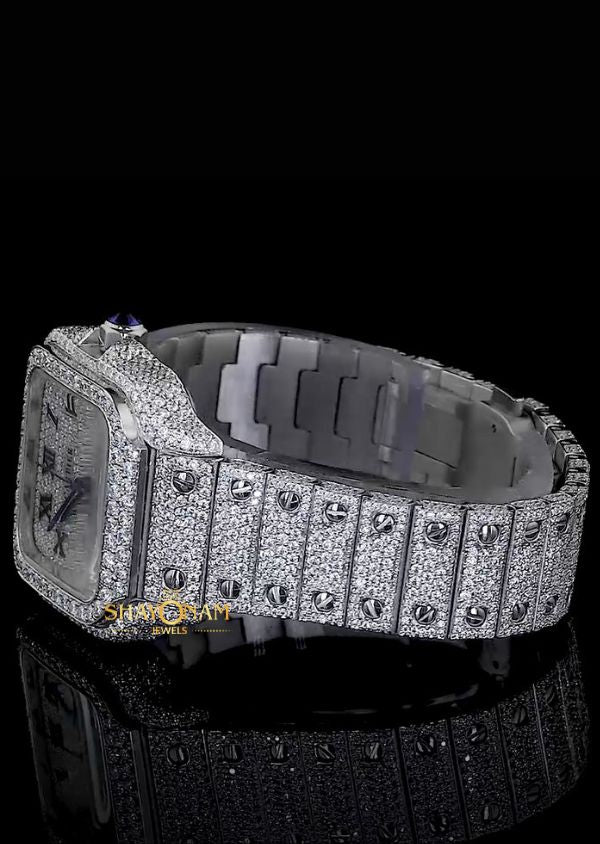 Iced Out Moissanite Diamond Hip Hop Luxury Watch