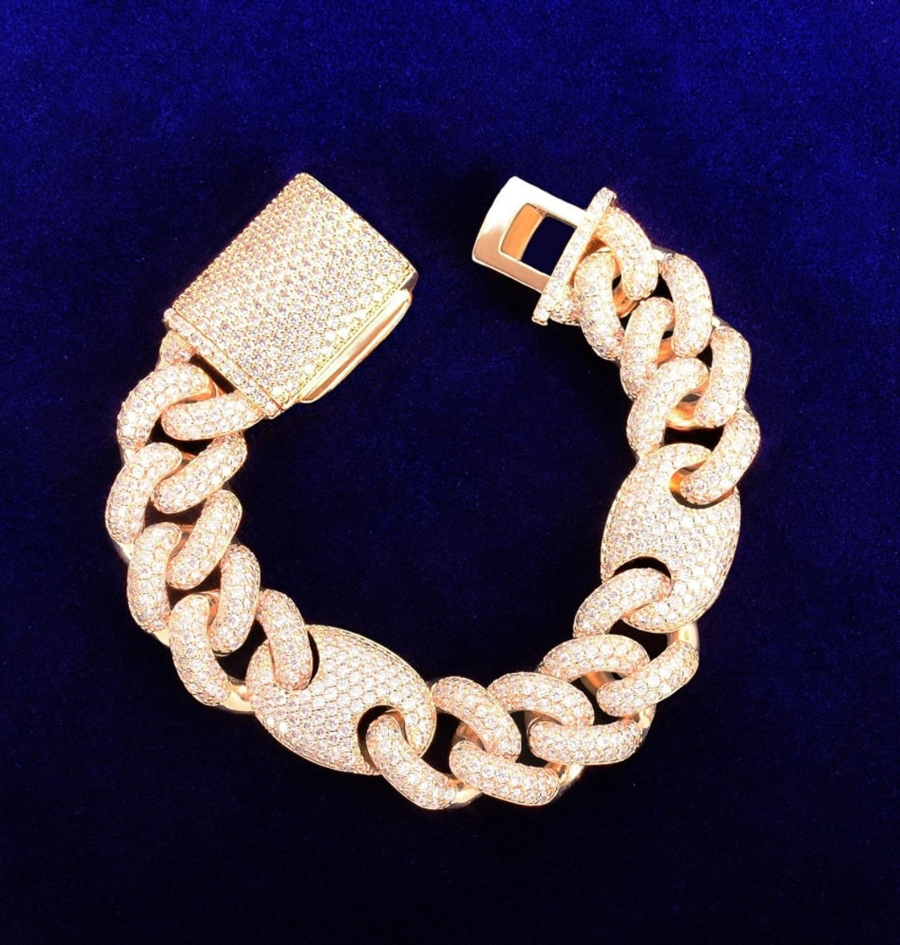 Iced Out VVS1 Moissanite Diamond Luxury Bracelet
