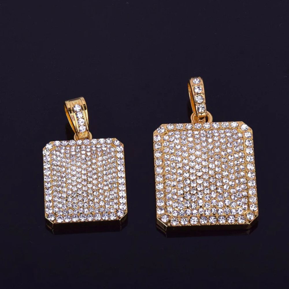 Round Cut Lab Grown Diamond Iced Out Hip Hop Pendant
