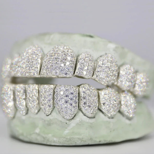 Moissanite iced Out  Grillz Celebrity Style Hip Hop Grillz