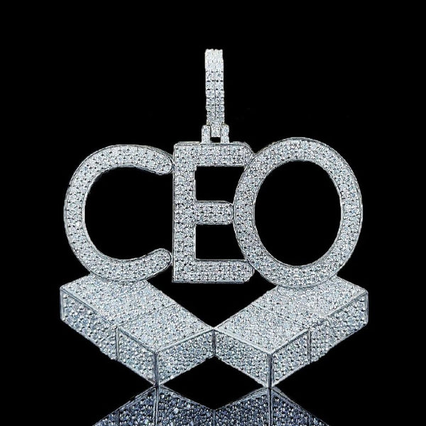 Moissanite Iced Out CEO Custom Letter Hip Hop Pendant