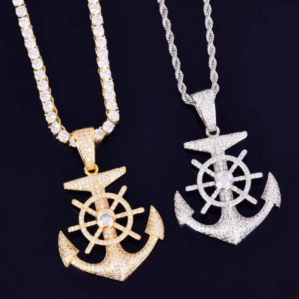 lab Grown Diamond Round Cut Iced Out Hip Hop Pendant