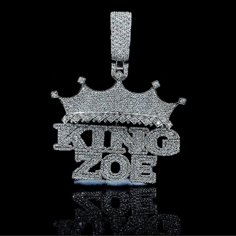 Iced Out Moissanite Diamond King Zoe Hip Hop Pendant