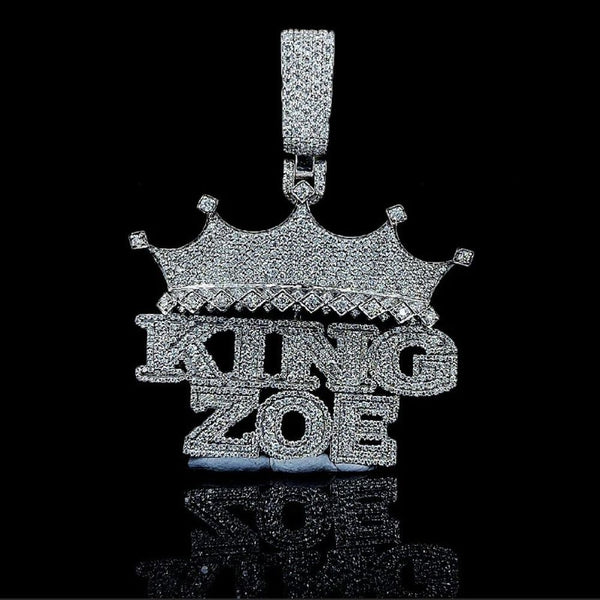 Iced Out Moissanite Diamond King Zoe Hip Hop Pendant