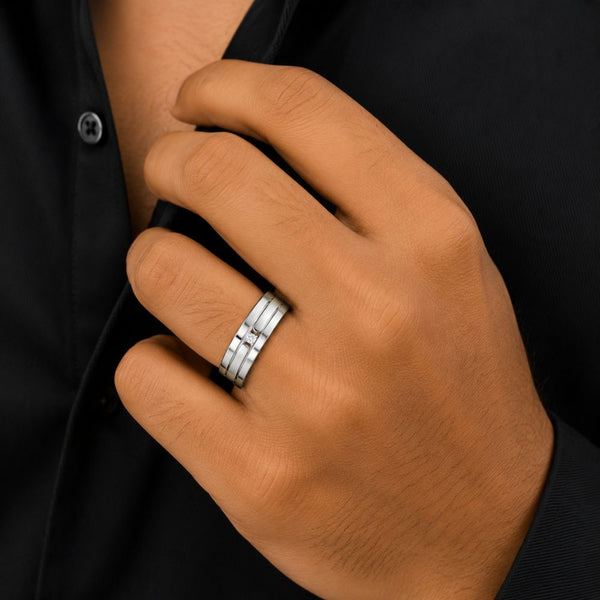 Round Cut Lab Grown Diamond Classic Wedding Band For Him