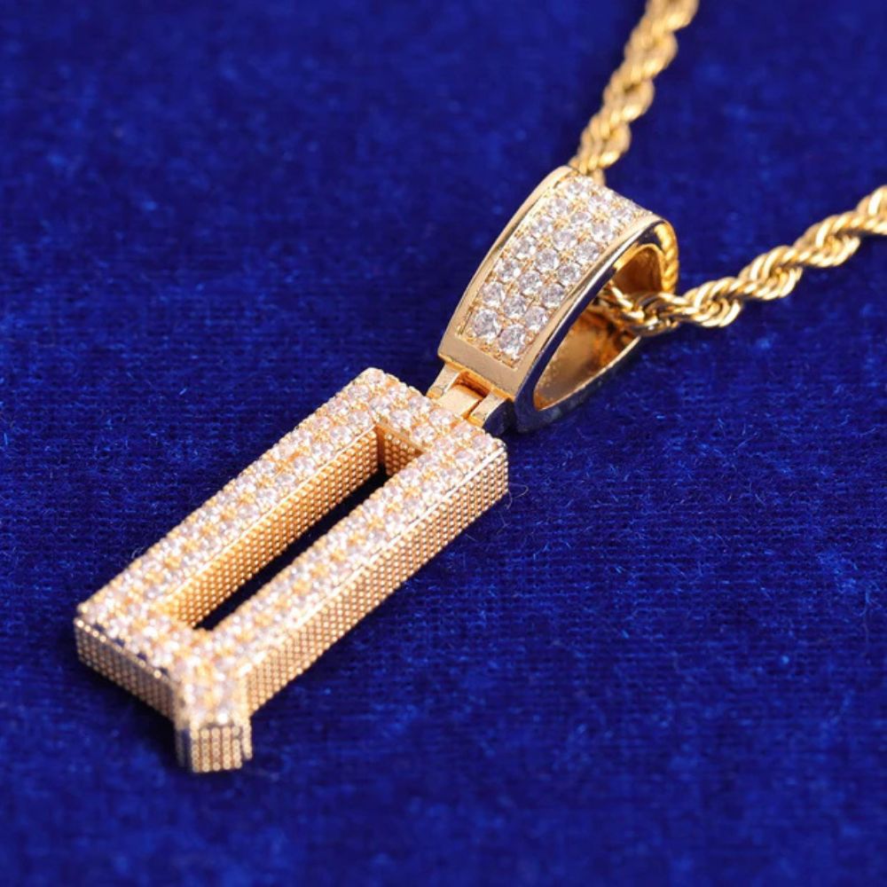 Round Cut Lab Grown Diamond Iced Out Hip Hop Pendant