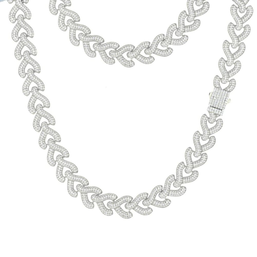 Round Cut Lab Grown Diamond Iced Out Hip Hop Chain For Men