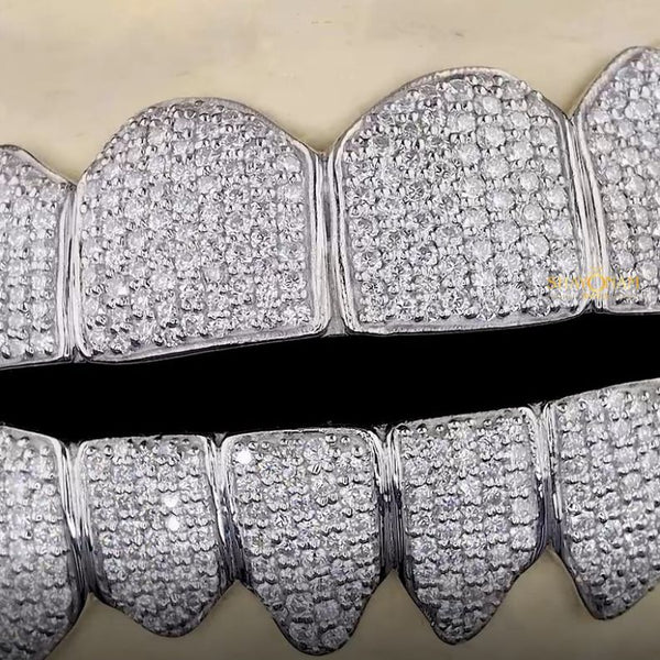 Iced Out VVS1 Moissanite Grillz For Men's