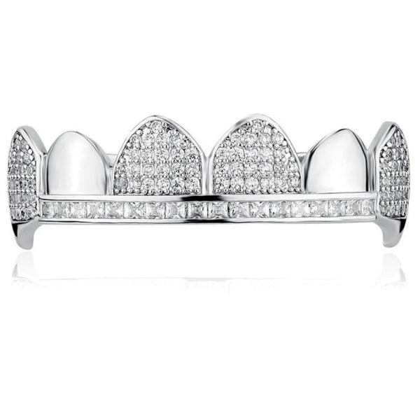 Moissanite Bar Iced Out Hip Hop Grillz For Men's