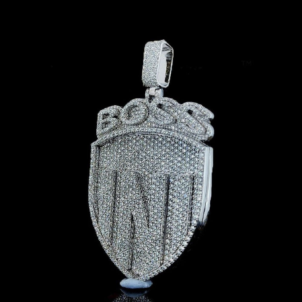 Iced Out Moissanite Diamond Boss Hip Hop Pendant