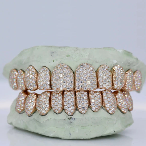 Moissanite iced Out  Grillz Celebrity Style Hip Hop Grillz