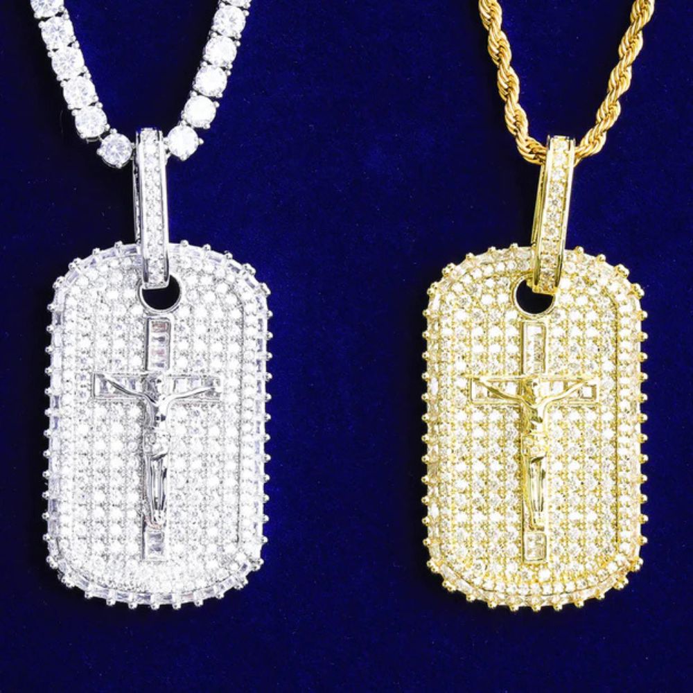 Lab Grown Diamond Round Cut Iced Out Pendant For Men