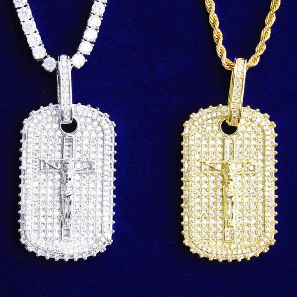 Lab Grown Diamond Round Cut Iced Out Pendant For Men