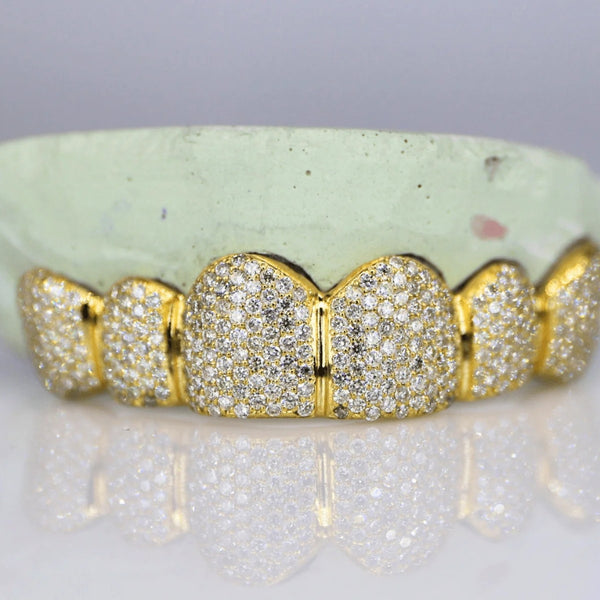 6 On 6 Moissanite Diamond Iced Out Hip Hop Grillz