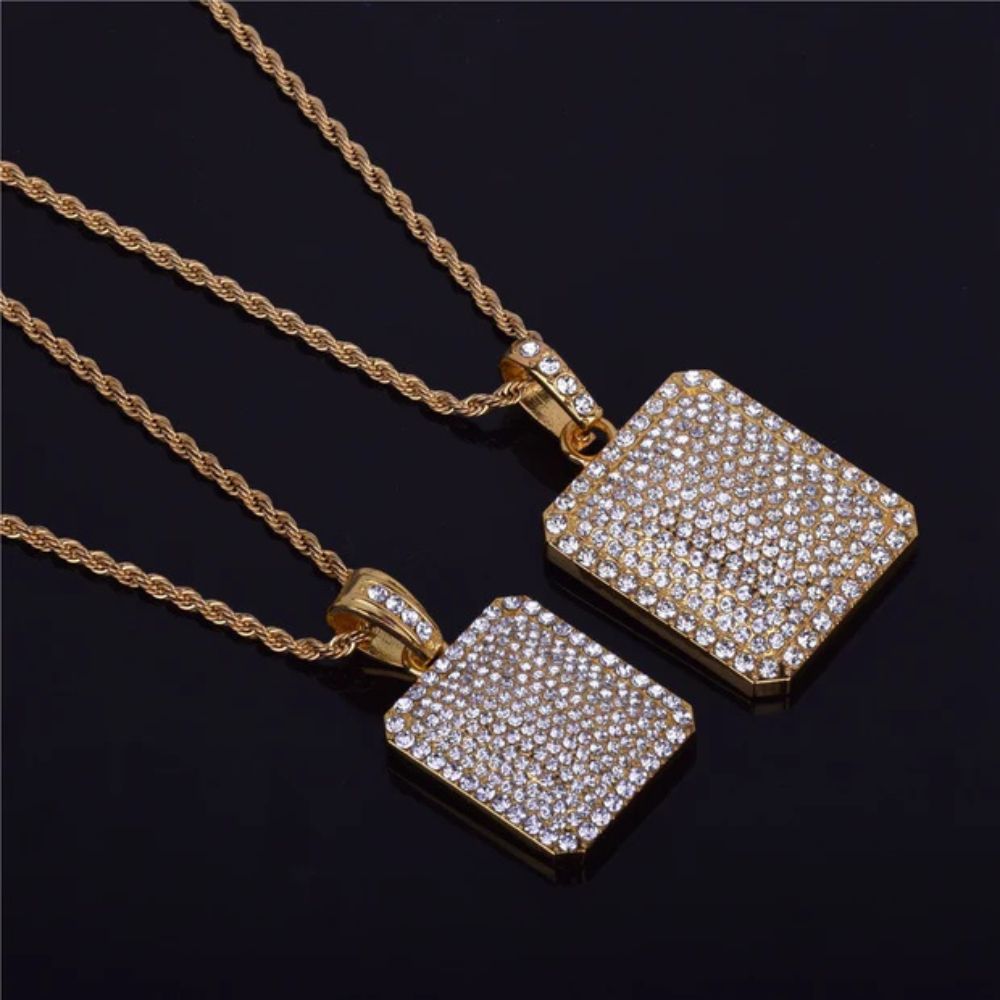 Round Cut Lab Grown Diamond Iced Out Hip Hop Pendant