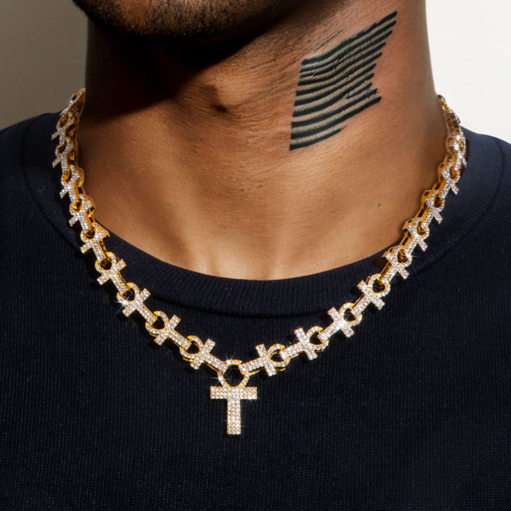 Moissanite Iced Out Men's Hip Hop Chain For Birthday Gift