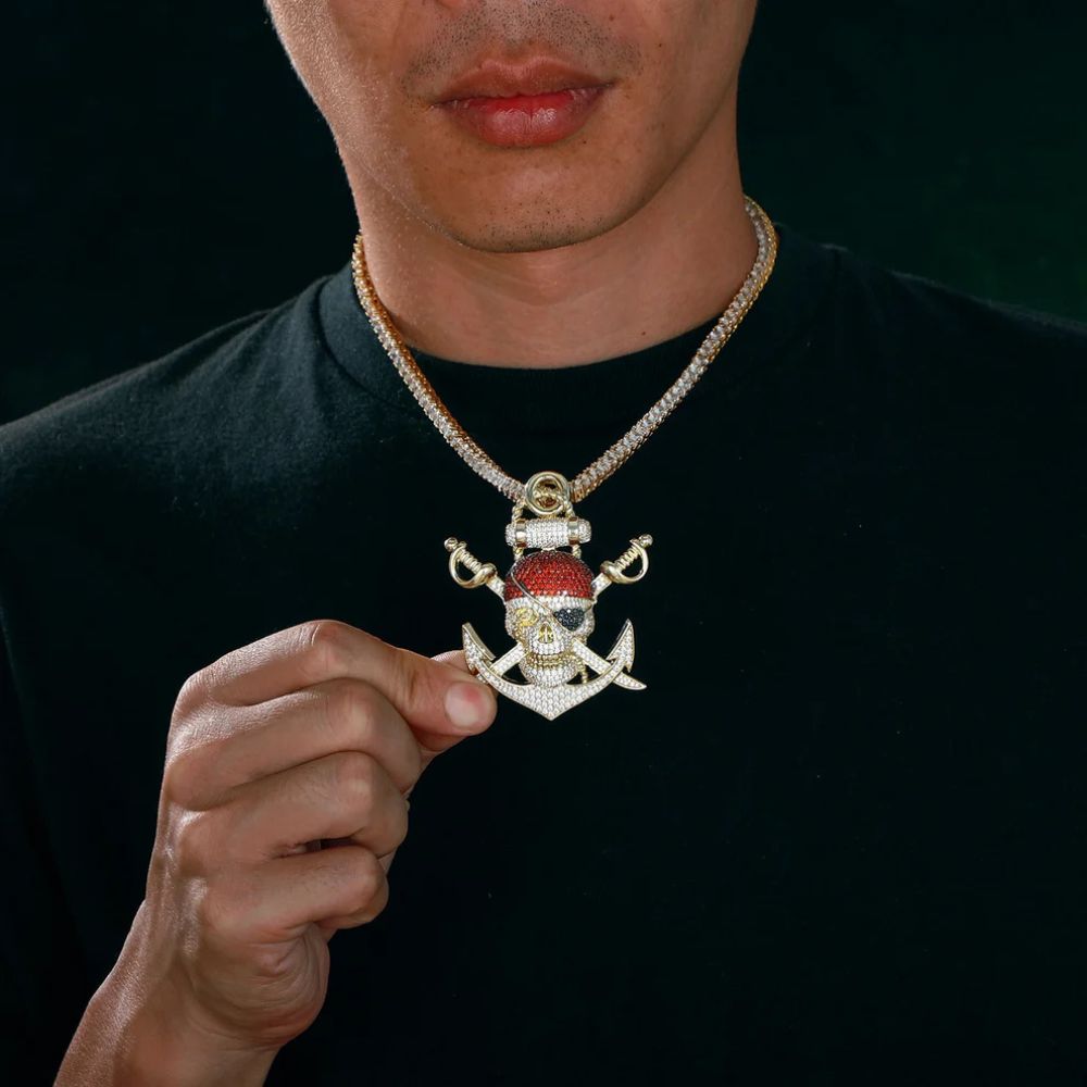 Moissanite Diamond Skull Hip Hop Pendant