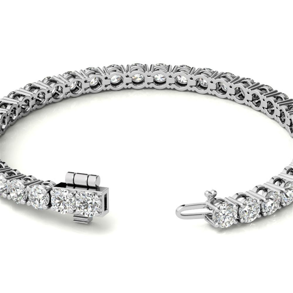 VVS1 Moissanite Round Cut Tennis Bracelet For Women