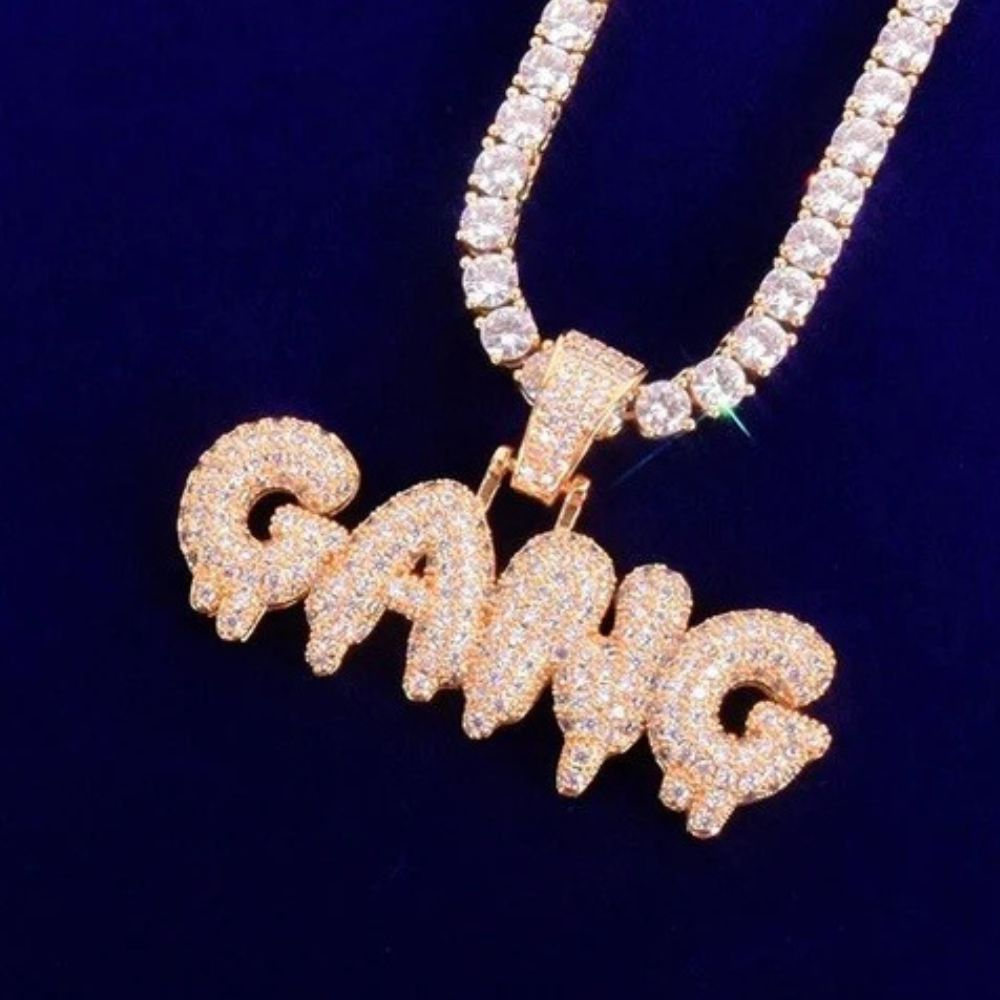 Round Cut Lab Grown Diamond Iced Out Hip Hop Pendant