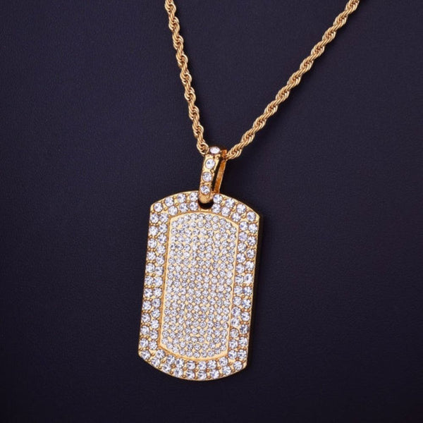 Round Cut Lab Grown Diamond Iced Out Hip Hop Pendant
