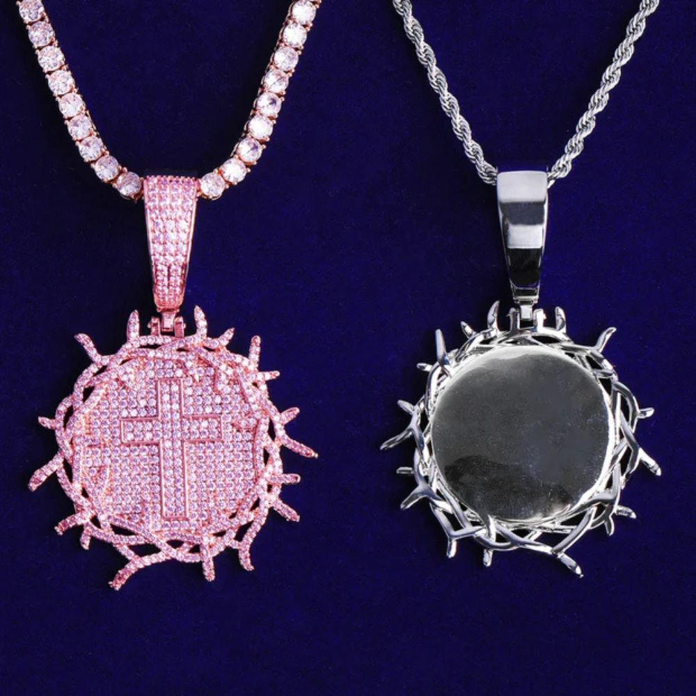 Men's Wear Round Cut Lab Grown Diamond Hip Hop Pendant