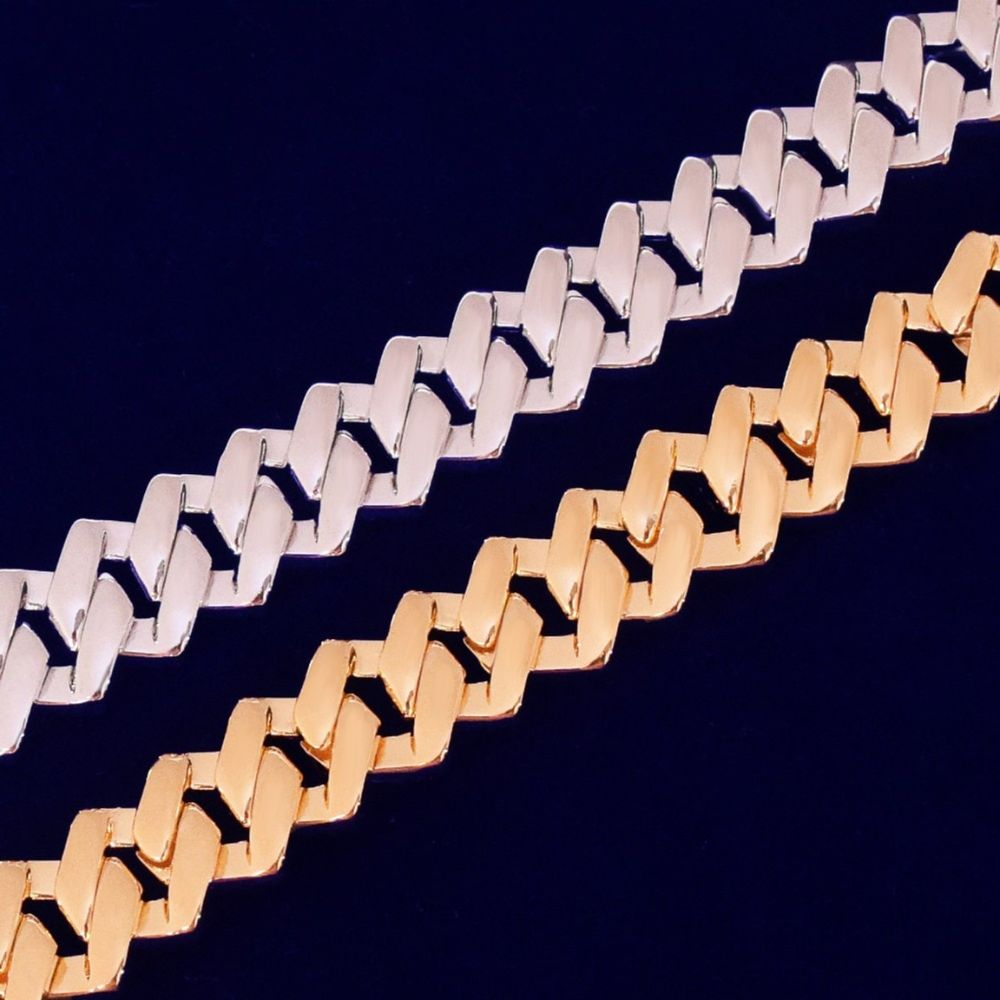 Lab Grown Diamond Round Cut Cuban Link Hip Hop Chain For Men