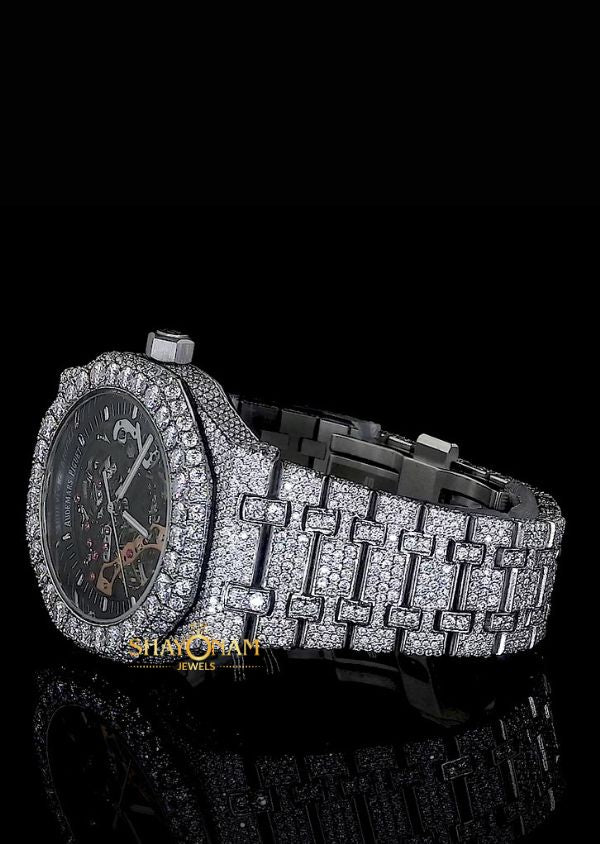 Iced Out Moissanite Diamond Luxury Watch Celebrity Hip Hop Watch For Him