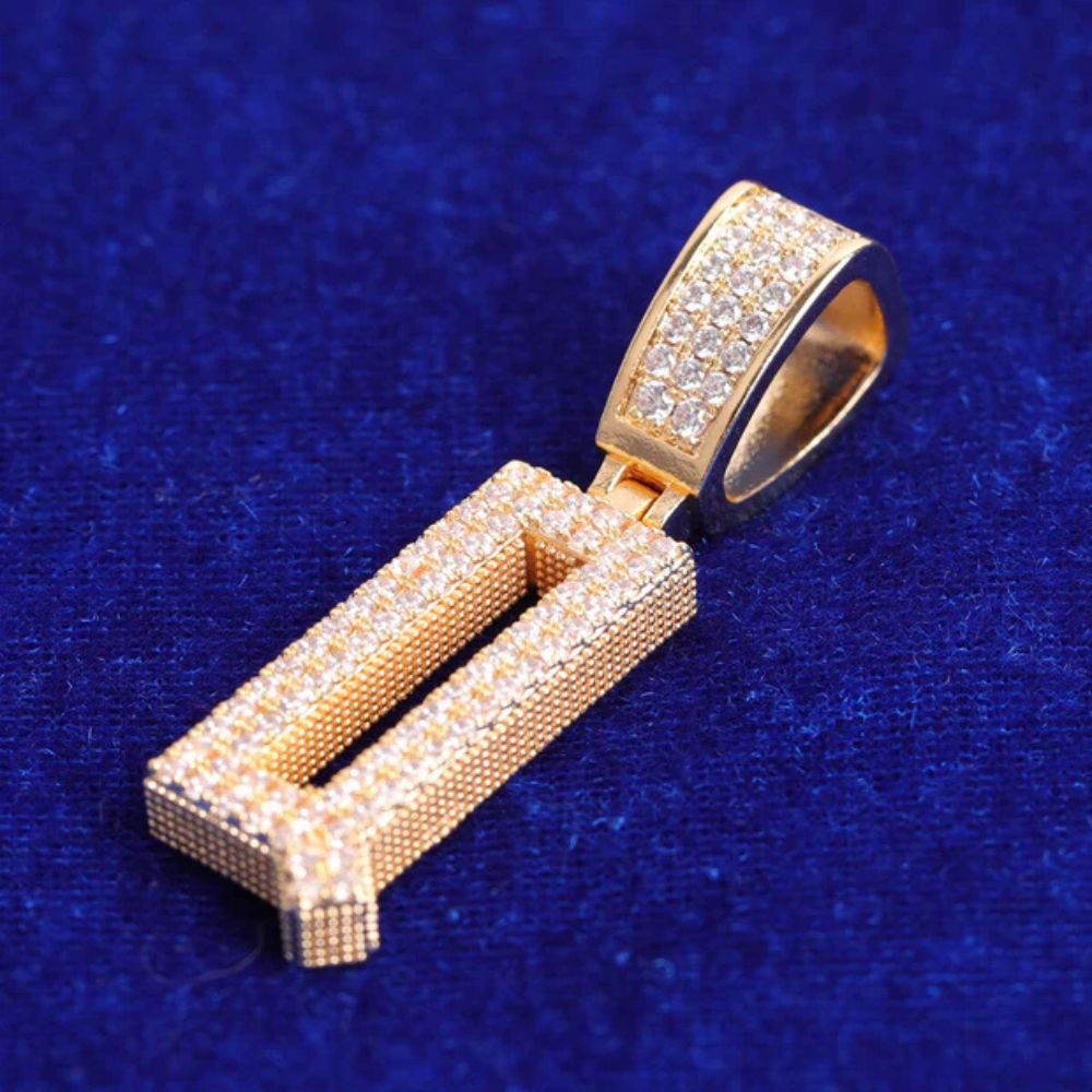 Round Cut Lab Grown Diamond Iced Out Hip Hop Pendant