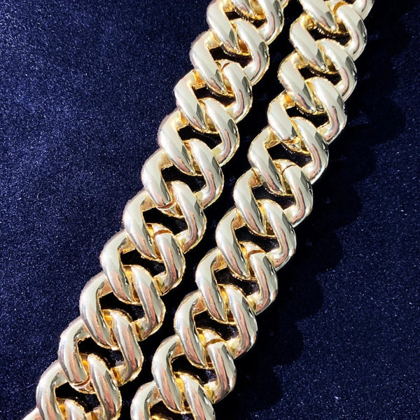 Iced Out Baguette Cut Moissanite Cuban Link Hip Hop Bracelet