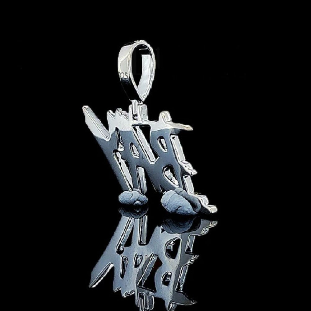 Bay Letter Moissanite Diamond  Iced Out  Hip Hop Pendant