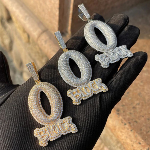 Lab Grown Diamond Round Cut Hip Hop Pendant For Men