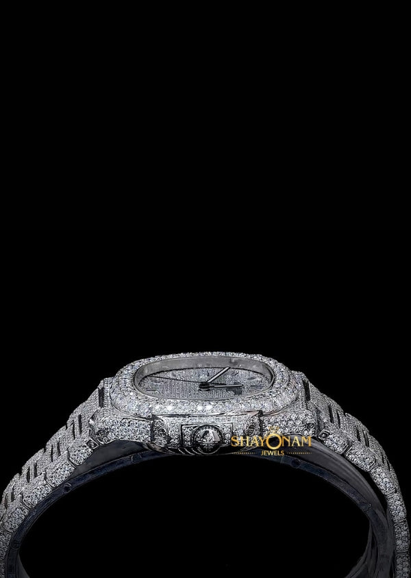 VVS1 Moissanite Diamond Iced Out Luxury Wrist Watch For Him