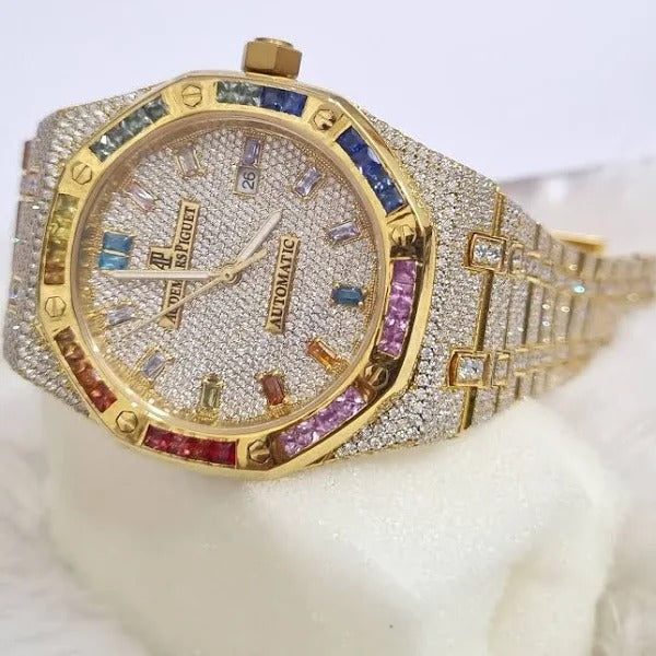 Moissanite Diamond AP Hip Hop Luxury Watch For Him