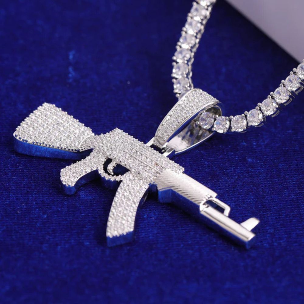 Lab Grown Diamond Round Cut Classic Hip Hop Pendant