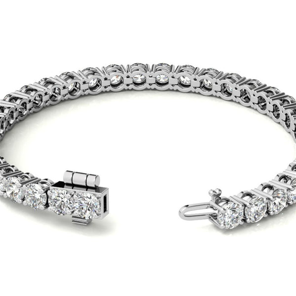 Moissanite Round Cut Women's Tennis Bracelet