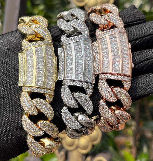 Colorless Moissanite Miami Iced Out Luxury Hip Hop Bracelet