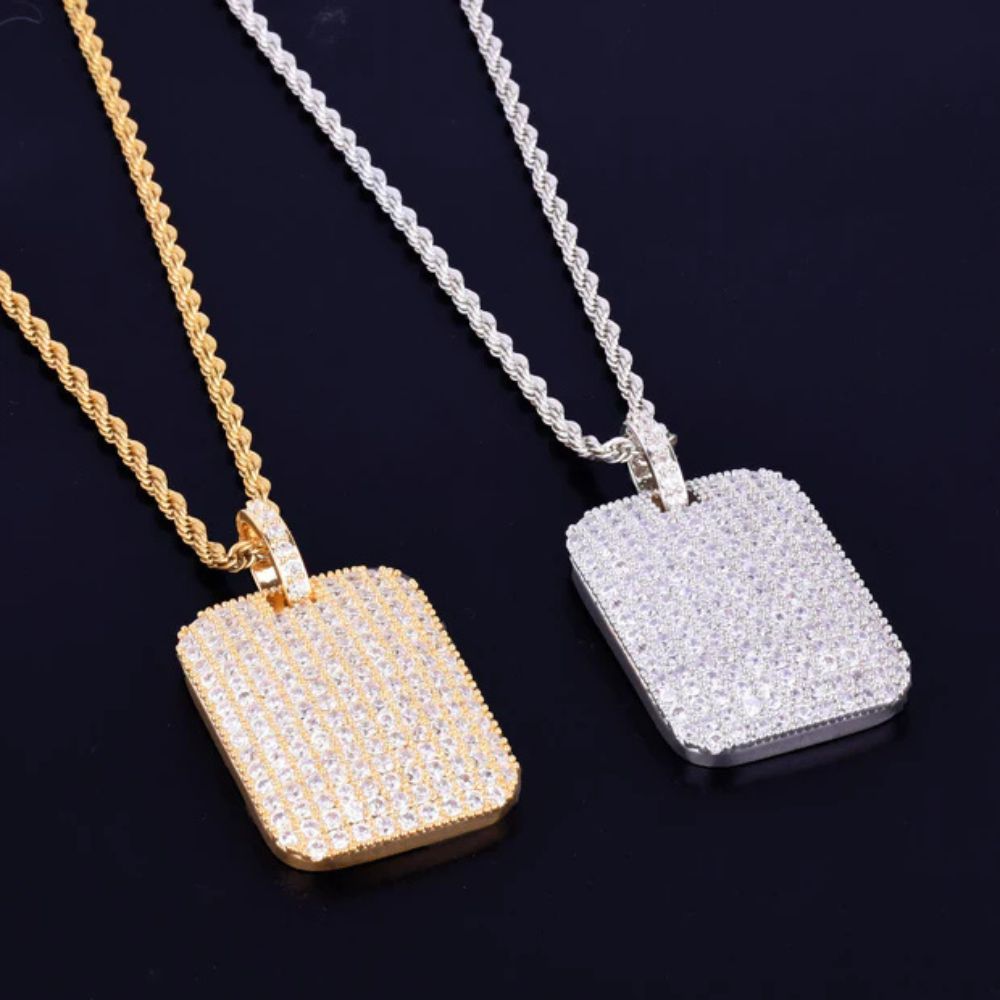 Lab Grown Diamond Round Cut Iced Out Hip Hop Pendant