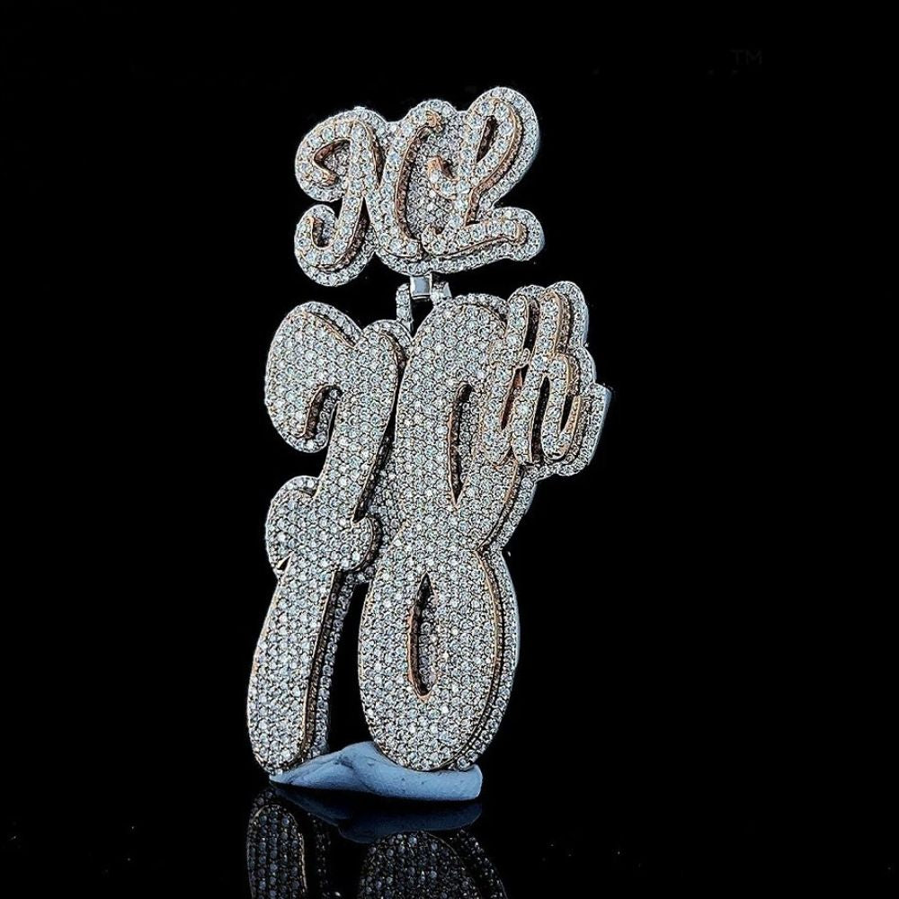 Customized 78th Iced Out Moissanite Hip Hop Pendant