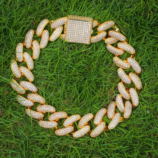 Round Cut Lab Grown Diamond Iced Out Cuban Chain
