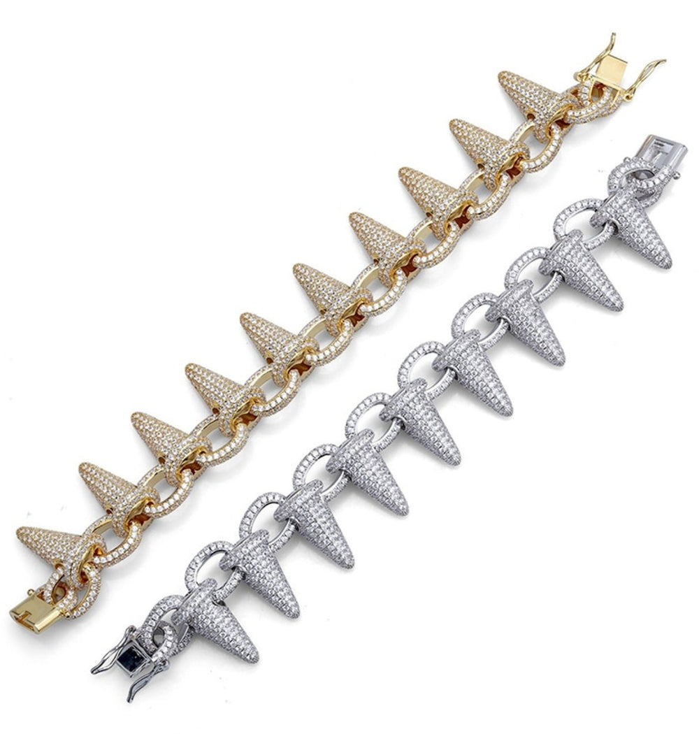 Round Cut Moissanite Iced Out Classic Hip Hop Bracelet