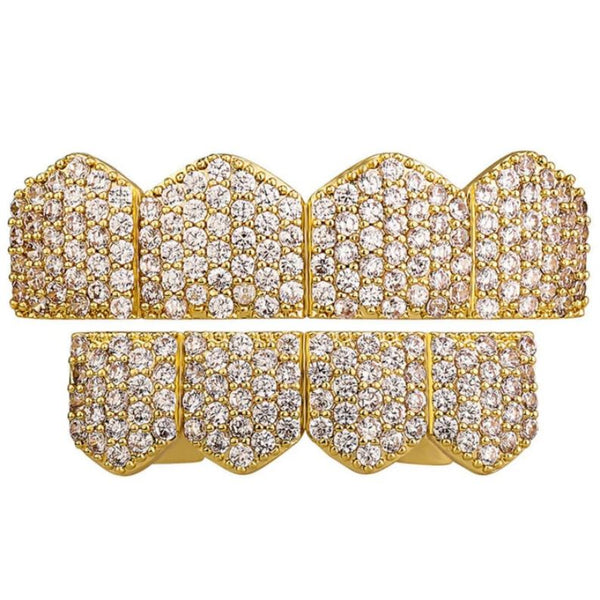 Iced Out Moissanite 925 Sterling Silver Grillz