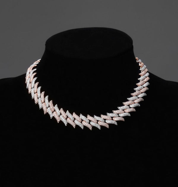 Lab Grown Diamond Round Cut Iced Out Hip Hop Chain