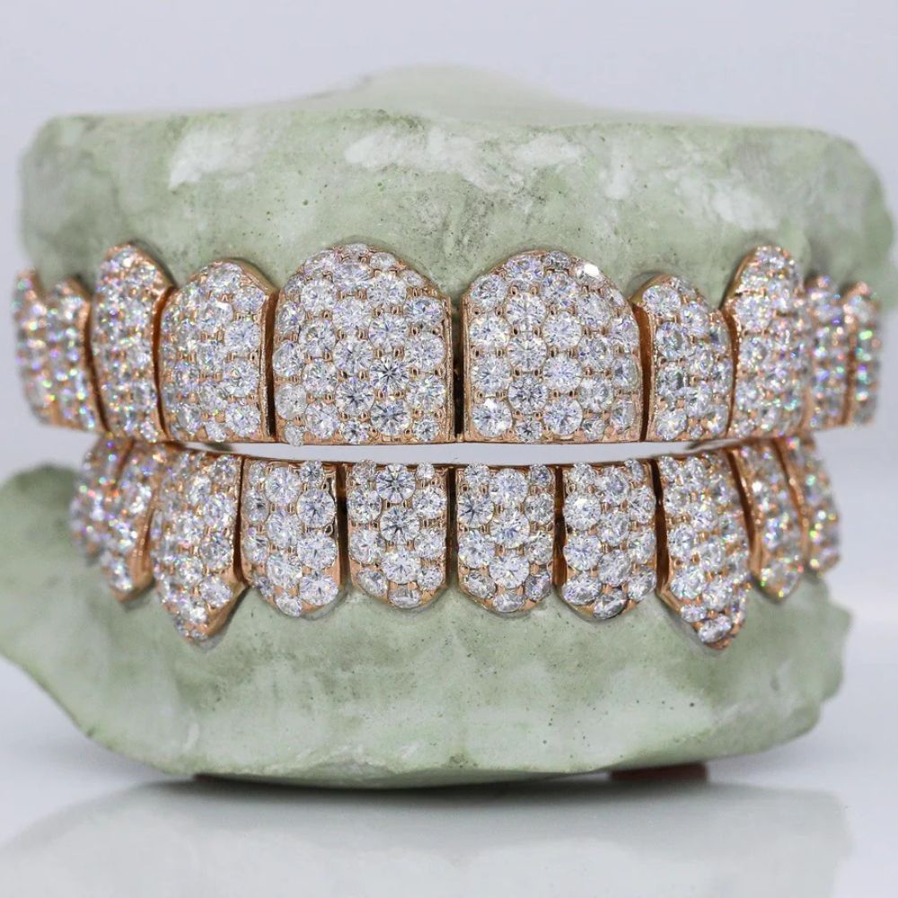 VVS1 Moissanite Iced Out Hip Hop Grillz For Men