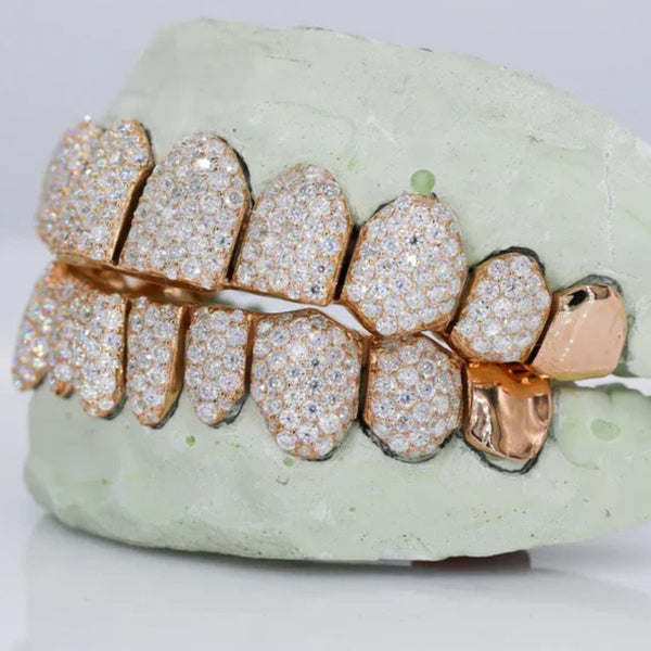 Iced Out Moissanite 10 On 10 Hip Hop Grillz