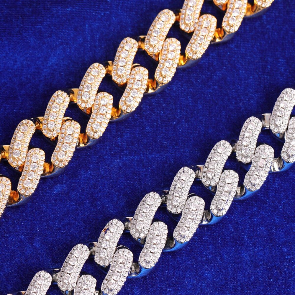 Round Cut Miami Link Lab Grown Diamond Chain For Men