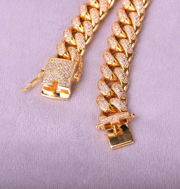 Round Cut Iced Out Miami Hip Hop Bracelet