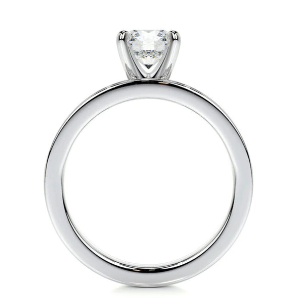 Colorless Moissanite Round Cut Pave Set Wedding Ring Set